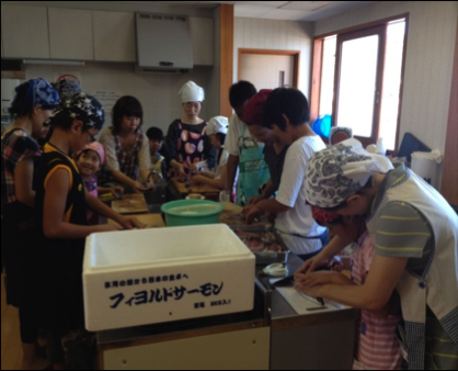 親子エコクッキング 飯浦漁協